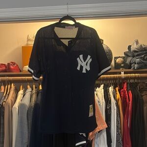 Mitchell & Ness Navy Blue Mesh Jersey